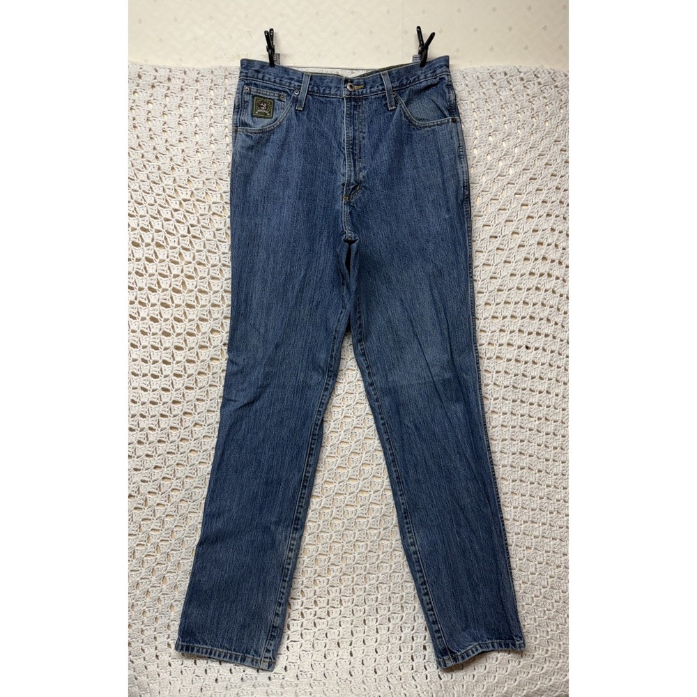 Cinch Up Western Jeans Men 34x36 Fits 32x34 Blue Denim Straight Olive  Label
